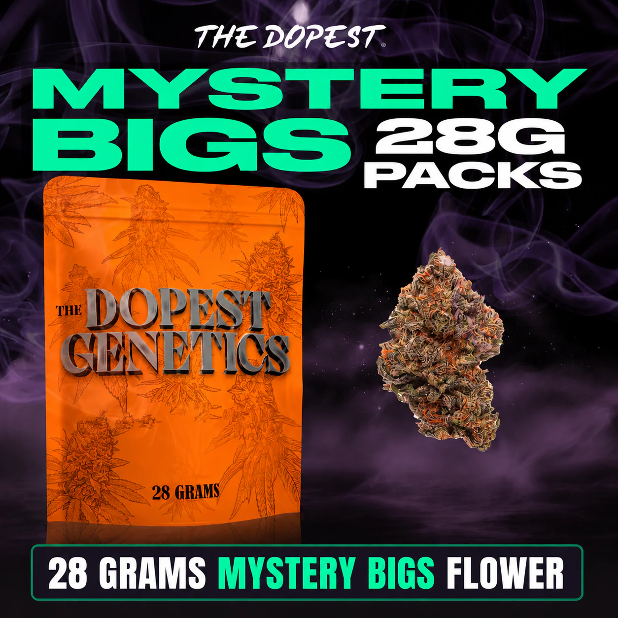 Mystery Closeout Pack: 28 grams bigs flower