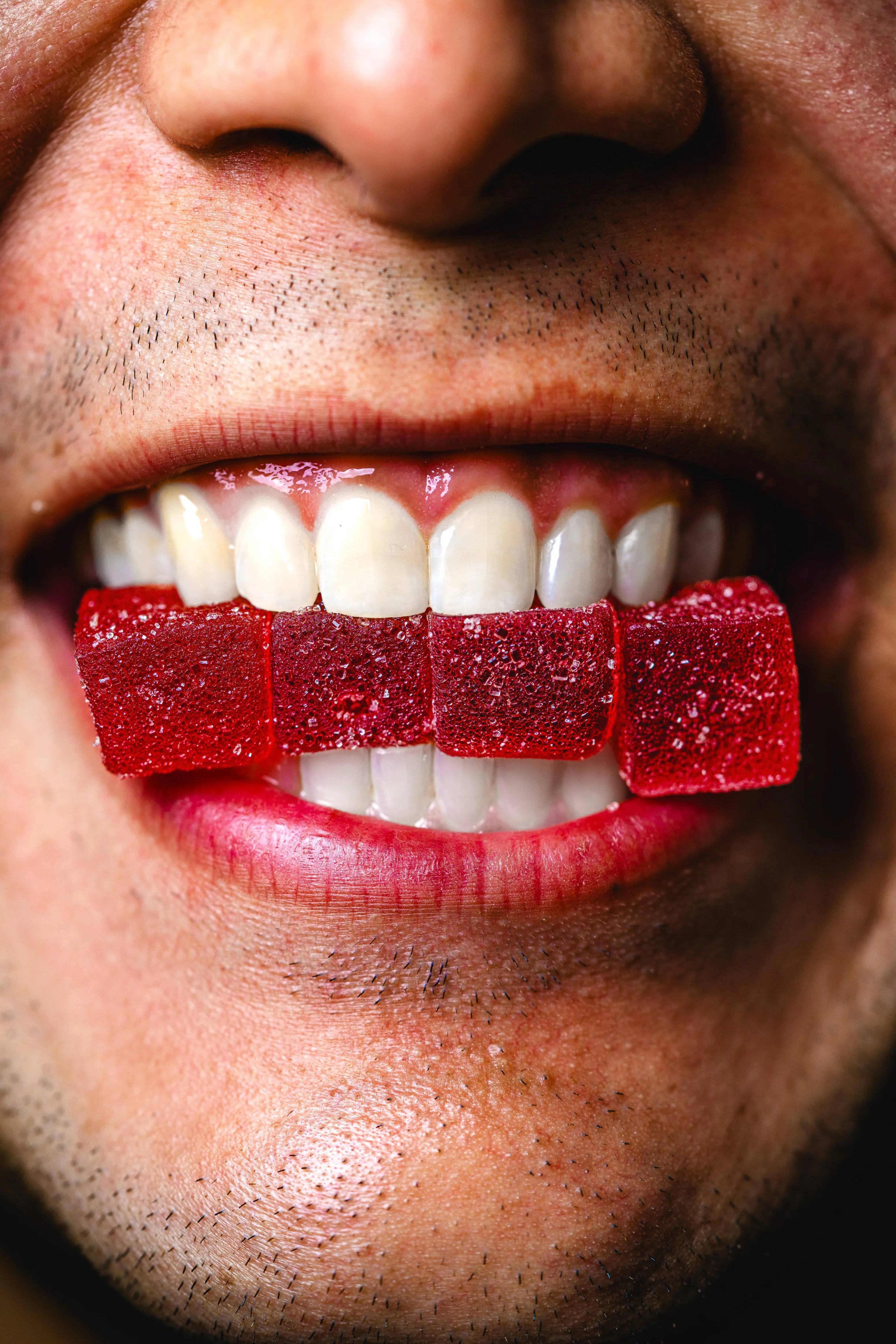 The Dopest Cubes: Sour Watermelon 100mg Delta 9 Gummies - Image 3