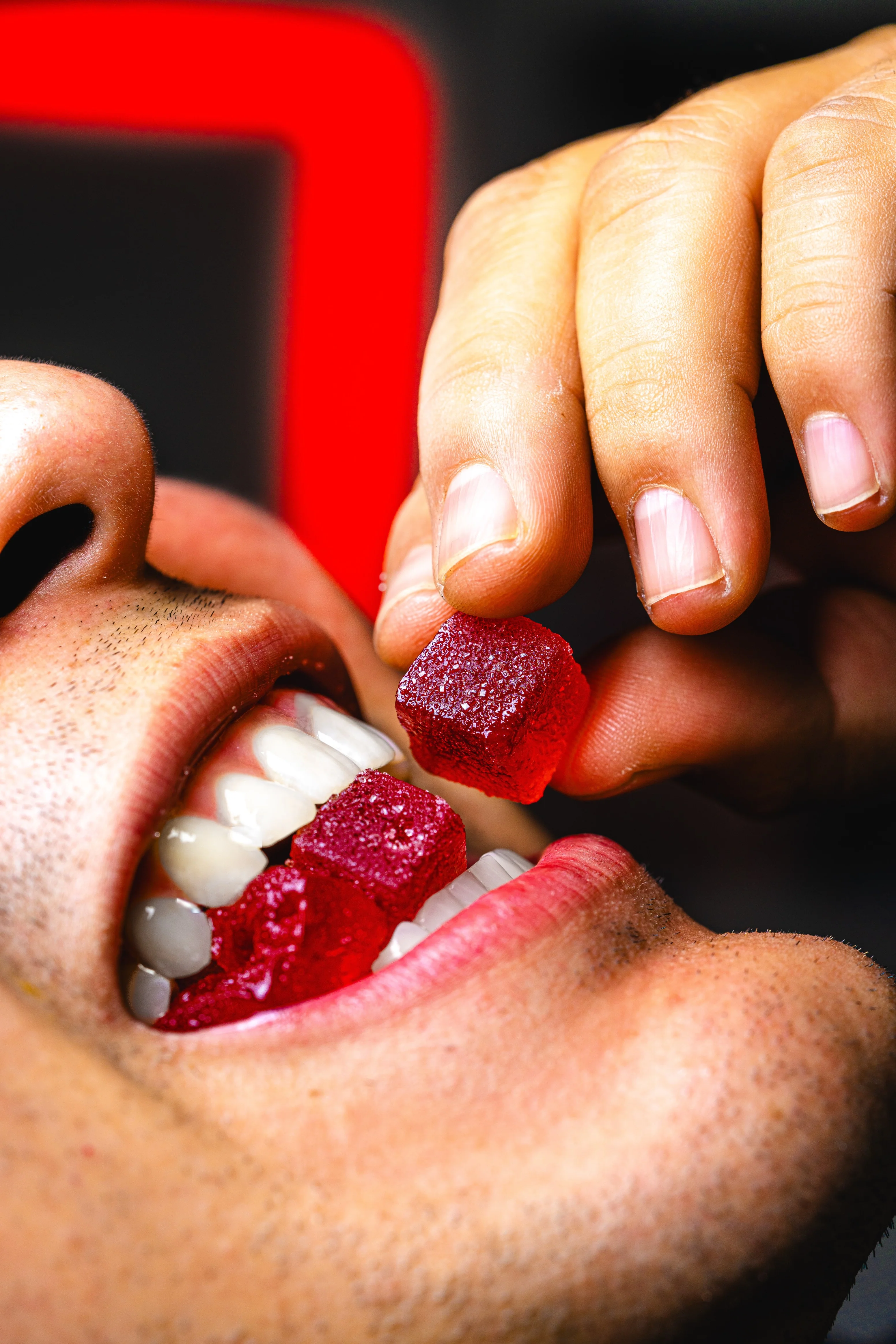 The Dopest Cubes: Sour Watermelon 100mg Delta 9 Gummies - Image 4